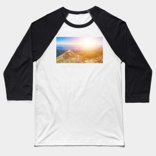 Mountain panorama at sunset Baseball T-Shirt